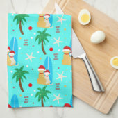 Tropische kersthanddoeken met kersthanddoeken voor theedoek (Quarter Fold)