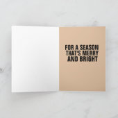 TROPISCHE KERSTKAART MET GROOT ACHTERWERK BIKINI M KAART (Binnen)