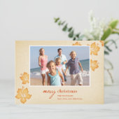 Tropische kerstkaarten feestdagenkaart (Staand voorkant)