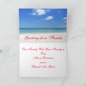 Tropische kerstKaarten uit Florida Feestdagen Kaart (Binnen)