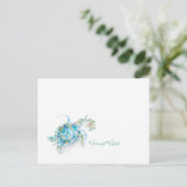 Tropische kerstKaarten Waterverf Zee schildpad Briefkaart (Staand voorkant)