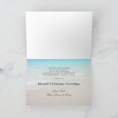 Tropische kerstkerst-Kaarten met grote religie Feestdagen Kaart (Binnen)