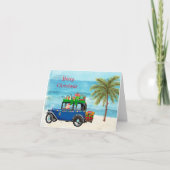 Tropische kerstkerstKaart Bedankkaart (Voorkant)