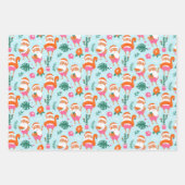 Tropische kerstkerstkerstkerstkerstkerstkerstinpak inpakpapier vel (Voorkant)