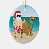 Tropische kerstkerstkerstkerstkerstsieraad keramisch ornament (Rechts)