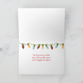 Tropische kerstkerststaarster feestdagen kaart (Binnen)