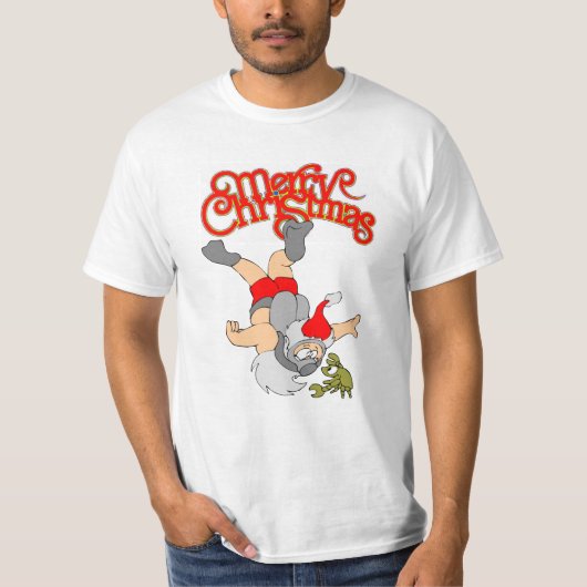 Tropische kerstkerstthema T-shirt (Voorkant)