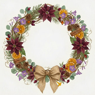 Tropische Kerstkrans Keramische Versiering Keramisch Ornament