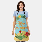 Tropische Kerstkrans Schort (Gedragen)