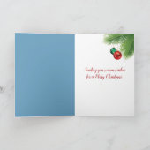 Tropische kerstman feestdagen kaart (Binnen)