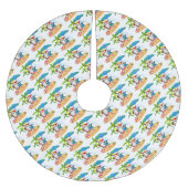 Tropische kerstman kerstboom rok (Voorkant)