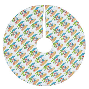 Tropische kerstman kerstboom rok