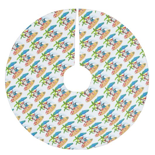 Tropische kerstman kerstboom rok (Voorkant)