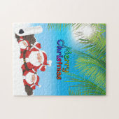 tropische Kerstman Legpuzzel (Horizontaal)