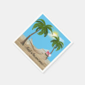 Tropische kerstman met Hammock Napkins Servet (Hoek)