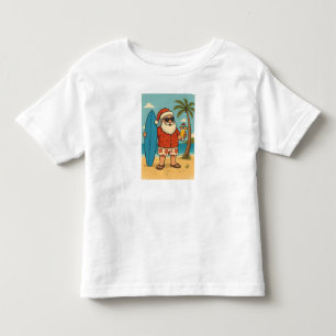 Tropische Kerstman Sfeer T-Shirt   Koele Zomer Ker