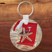 Tropische kerstman sleutelhanger (Voorkant)