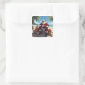 Tropische Kerstman Sticker – Kerst op het Strand (Tas)