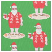 Tropische kerstman stof (Close Up)