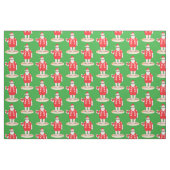 Tropische kerstman stof (Fat Quarter)