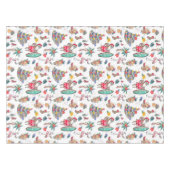 Tropische kerstman tafelkleed (Voorkant (Horizontaal))