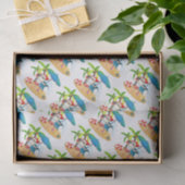 Tropische kerstman tissuepapier (Geschenk)