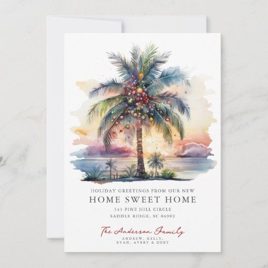 Tropische Kerstmis bewegende aankondiging (Voorkant)