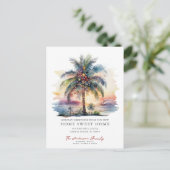 Tropische Kerstmis bewegende aankondiging (Staand voorkant)