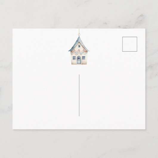 Tropische Kerstmis bewegende aankondiging (Achterkant)