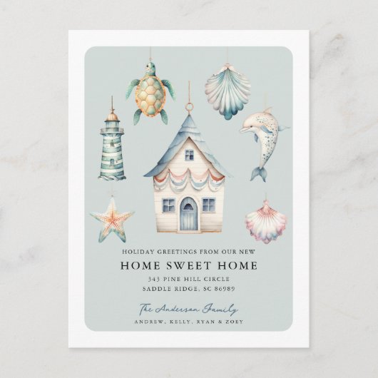 Tropische Kerstmis bewegende aankondiging (Voorkant)