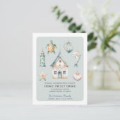 Tropische Kerstmis bewegende aankondiging (Staand voorkant)