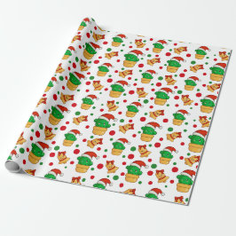 Tropische Kerstmis Cactus Cadeaupapier