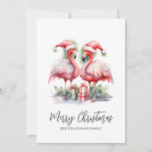 Tropische Kerstmis Feestdagenkaart (Voorkant)
