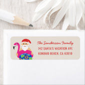 Tropische Kerstmis in juli Pool Float Etiket (Insitu)