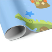 Tropische Kerstmis Juli Palmboom Zomer Kerstmis Cadeaupapier (Rol Hoek)