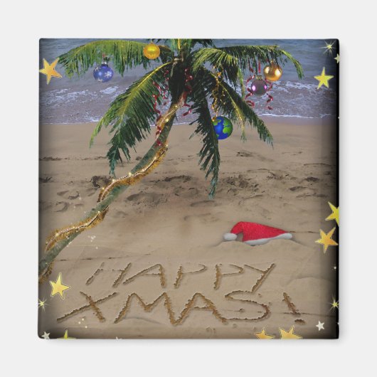Tropische Kerstmis Magneet (Voorkant)