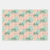 Tropische Kerstmis Set van 3 Inpakpapier Vel (Voorkant 3)