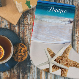 Tropische Kerstmis Strand Zeester Kous Kleine Kerstsok