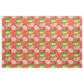 Tropische kerstpalmbomen stof (Fat Quarter)