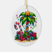 Tropische kerstpalmboom keramisch ornament (Rechts)