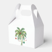 Tropische kerstpalmboom met verlichting en Ornam Bedankdoosjes (Achterkant)