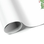 Tropische kerstpalmboom met verlichting en Ornam Cadeaupapier (Rol Hoek)