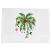 Tropische kerstpalmboom met verlichting en Ornam Groot Cadeauzakje (Achterkant)