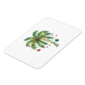 Tropische kerstpalmboom met verlichting en Ornam Magneet (Linkerzijde)