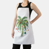 Tropische kerstpalmboom met verlichting en Ornam Schort (Insitu)