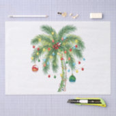 Tropische kerstpalmboom met verlichting en Ornam Tissuepapier (Craft)