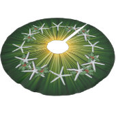Tropische kerststaarvis Green Starburst Kerstboom Rok (Gekanteld)