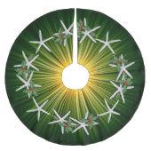 Tropische kerststaarvis Green Starburst Kerstboom Rok (Voorkant)