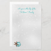 Tropische kerststaarvis - Kiekenzilver papier (Voorkant / Achterkant)