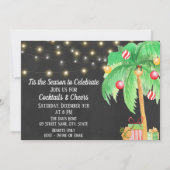 Tropische kerstuitnodiging kaart (Voorkant)